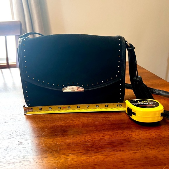 Kate Spade black velvet and leather bag- GORGEOUS and classy! - Picture 2 of 5